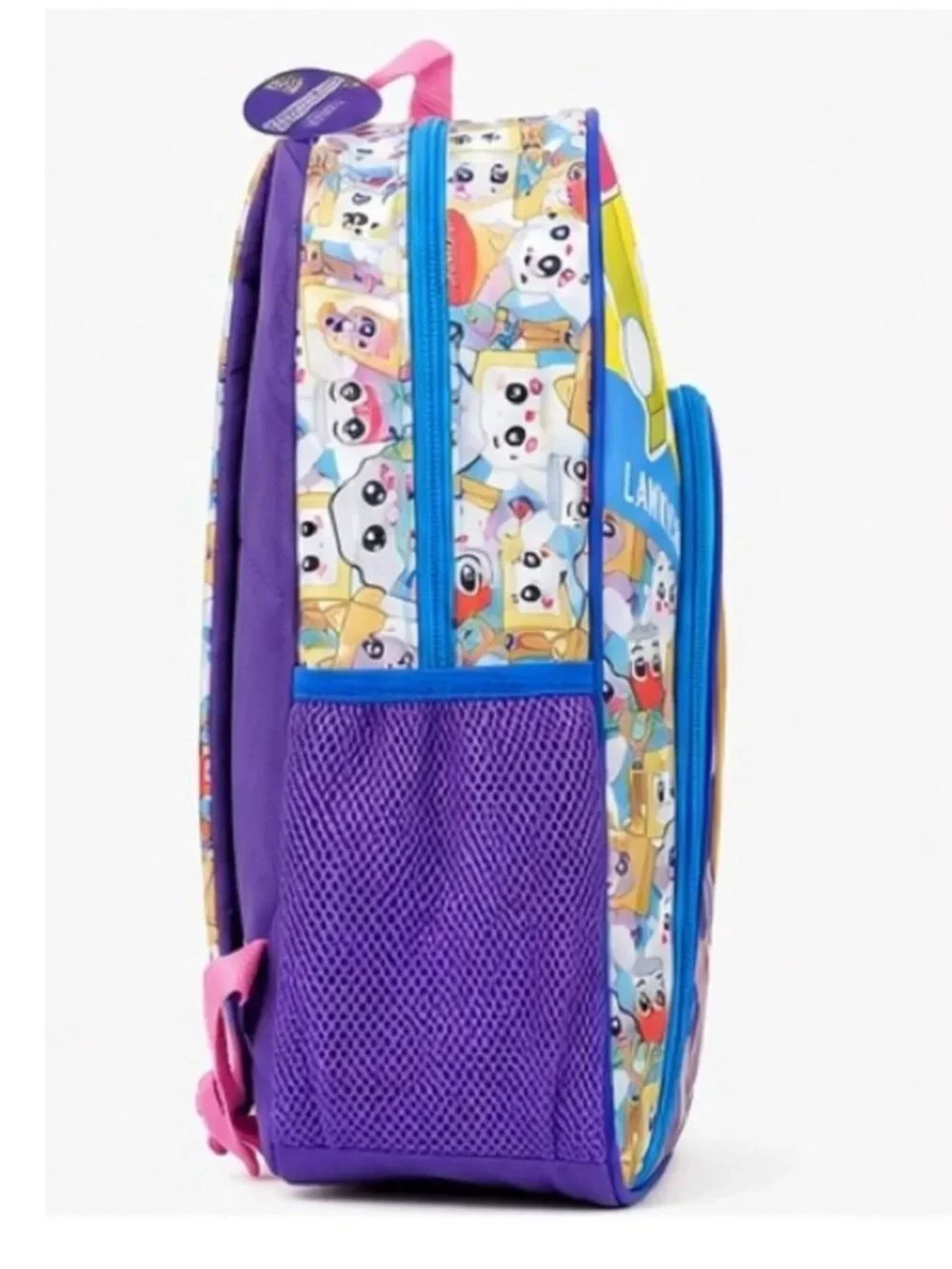 Lankybox Kids Purple Cartoon Gold Star Collection Backpack